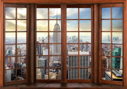 Consalnet New Yorkra kilátás ablakból poszter, fotótapéta (254 x 184 cm) (C1-14204V4)