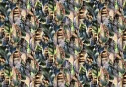 Consalnet Szines tollak poszter, fotótapéta, Vlies (416 x 254 cm) (C1-10922VEXXXL)