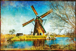 Dimex WINDMILLS OF HOLLAND fotótapéta, poszter, vlies alapanyag, 375x250 cm (MS-5-2021)