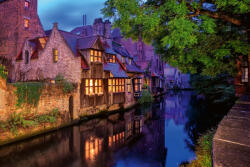 Dimex Vlies Fotótapéta - Bruges Old Town center - 375x250 cm (MS-5-1009)