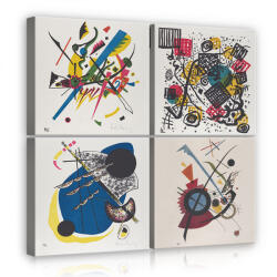 Consalnet Vászonkép 4 darabos, Modern absztrakt 50x50 cm méretben (C5-12208S20)