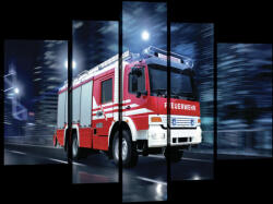 Consalnet Vászonkép, 5 darabos, Tűzoltó 170x100 cm méretben (C5-20258S4A)