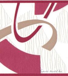 Jász-Iron Pink modern mintás bordűr (227-034)