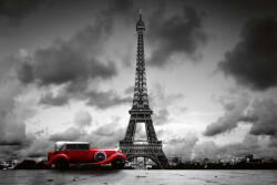 Dimex Vlies Fotótapéta - Eiffel tower with retro car - 375x250 cm (MS-5-2729)