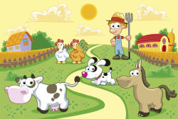 Dimex FARM fotótapéta, poszter, vlies alapanyag, 375x250 cm (MS-5-0334)