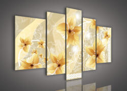 Consalnet Vászonkép, 5 darabos, Liliomok 170x100 cm méretben (C5-876S4A)