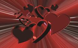 Consalnet Szivek poszter, fotótapéta, Vlies (104 x 70, 5 cm) (C1-277VEM)