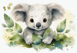 Consalnet Koala zöld levelek között poszter, fotótapéta, Vlies (368 x 254 cm) (C1-15220V8)