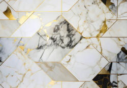 Consalnet Márvány arany díszítéssel poszter, fotótapéta, Vlies (100 x 75 cm) (C1-14658VX2)