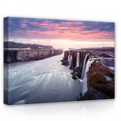 Consalnet Szakadék és vízesés, vászonkép, 70x50 cm méretben (C5-12659O7)