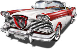 Dimex Vlies Fotótapéta - Retro Speed Car - 375x250 cm (MS-5-2206)