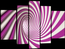 Consalnet Vászonkép, 5 darabos, Csíkos alagút 170x100 cm méretben (C5-20188S4A)