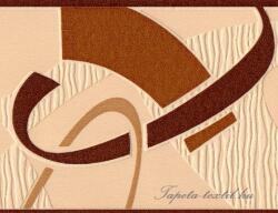 Jász-Iron Beige -sötétbarna modern mintás bordűr (227-084)