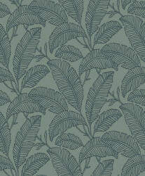 Grandeco Zöld trópusi levél mintás tapéta (Attitude A66401) (A66401)