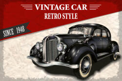 Dimex Vlies Fotótapéta - Black Retro Style Car - 375x250 cm (MS-5-2165)