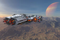 Dimex Vlies Fotótapéta - Spaceship in sunset - 375x250 cm (MS-5-2258)