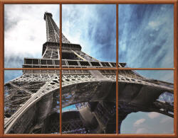 Consalnet Kazettás Eifell-Torony vlies poszter, fotótapéta /400 x 312 cm/ (C1-942VECXXXL)