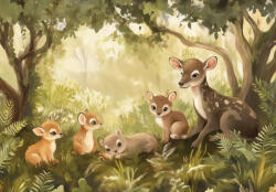 Consalnet Erdei barátok poszter, fotótapéta, Vlies (250 x 175 cm) (C1-15638VX5)