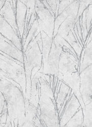 Erismann Szürke-ezüst hosszúkás absztrakt levél mintás tapéta (Evolution 10321-10) (10321-10)