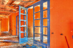 Dimex Vlies Fotótapéta - Orange corridor - 375x250 cm (MS-5-0855)