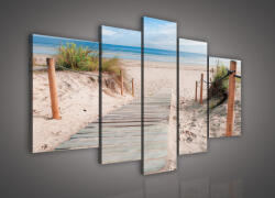 Consalnet Vászonkép, 5 darabos, Út a tengerhez 170x100 cm méretben (C5-20043S4A)