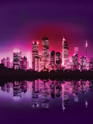 Consalnet Night City Light poszter, fotótapéta, Vlies (206x275 cm, álló) (C1-220VEA)