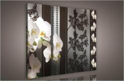 Consalnet Orchidea minta, 3 darabos vászonkép, 90x80 cm méretben (C5-840S6)