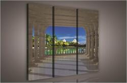 Consalnet Kilátás a bungalókra, 3 darabos vászonkép, 90x80 cm méretben (C5-863S6)