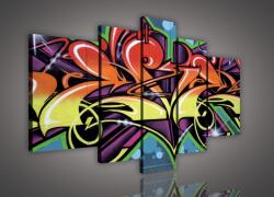 Consalnet Vászonkép, 5 darabos, Graffiti 170x100 cm méretben (C5-121S4A)
