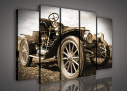 Consalnet Vászonkép, 5 darabos Retro járgány 150x100 cm méretben (C5-199S12)