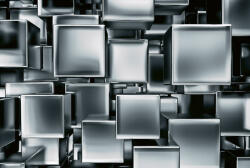 Dimex METAL CUBES fotótapéta, poszter, vlies alapanyag, 375x250 cm (MS-5-0285)