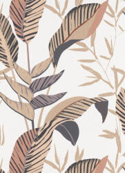 Erismann Barna-fekete-arany nagy leveles tapéta (Elle Decorations 3 10332-02) (10332-02)