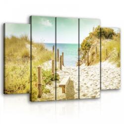 Consalnet Vászonkép, 5 darabos Út a tengerhez 150x100 cm méretben (C5-11594S12)