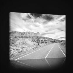 Consalnet Vászonkép, Út, 100x75 cm méretben (C5-2608O1)