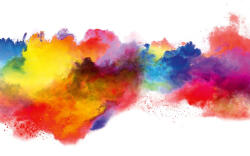 Dimex Vlies Fotótapéta - abstract blust of colors - 375x250 cm (MS-5-2554)