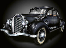 Dimex Vlies Fotótapéta - Dark Retro Car - 375x250 cm (MS-5-2172)