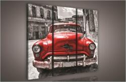 Consalnet Retró autó, 3 darabos vászonkép, 90x80 cm méretben (C5-504S6)