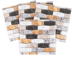 GRACE Csempematrica, 3D Öntapadós falpanel, Ovális mozaik, 4db/csomag (TPWP532CSOM)