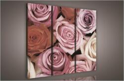 Consalnet Rózsák, 3 darabos vászonkép, 90x80 cm méretben (C5-911S6)
