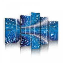 Consalnet Vászonkép, 5 darabos, Kék alagút 170x100 cm méretben (C5-10073S4A)