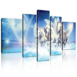 Consalnet Vászonkép, 5 darabos, Pegazusok 170x100 cm méretben (C5-20289S4A)