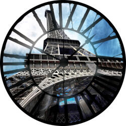 Consalnet Óra, Eiffel torony vlies poszter, fotótapéta 626VEZ1 /208x208 cm/ (626-VEZ1)