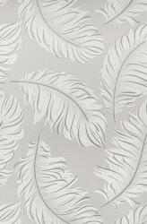 Domdeco Szürke-fehér nagy toll mintás tapéta (8230417-21) (8230417-21)