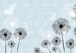 Consalnet Absztrakt pitypangok poszter, fotótapéta, Vlies (104 x 70, 5 cm) (C1-11237VEM)