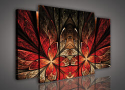 Consalnet Vászonkép, 5 darabos Virágos absztrakt 150x100 cm méretben (C5-224S12)