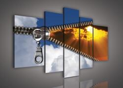 Consalnet Vászonkép, 5 darabos, Égbolt cipzárral 170x100 cm méretben (C5-184S4A)