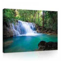 Consalnet Erdő és vízesés, vászonkép, 70x50 cm méretben (C5-11893O7)