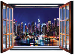 Consalnet Ablakból a kilátás New York vlies poszter, fotótapéta 1952VEZ4 /201x145 cm/ (1952-VEZ4)