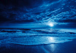 Sverus Fotótapéta Midnight Blue Ocean, 312 x 219 cm (SV-26072695-312X219CM)