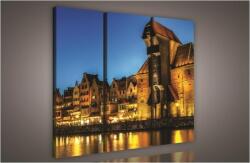 Consalnet Esti város, 3 darabos vászonkép, 90x80 cm méretben (C5-517S6)